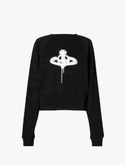 Vivienne Westwood Athletic Logo-pattern Cotton-jersey Jumper