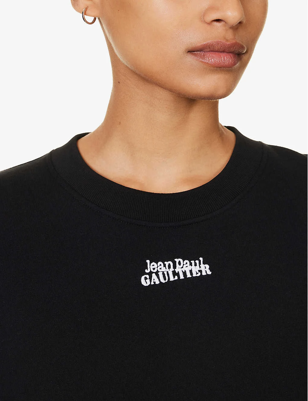Jean Paul Gaultier Flowers Lace-up Cotton-jersey Sweatshirt 6 Jean Paul Gaultier Flowers Lace-up Cotton-jersey Sweatshirt - Image 6