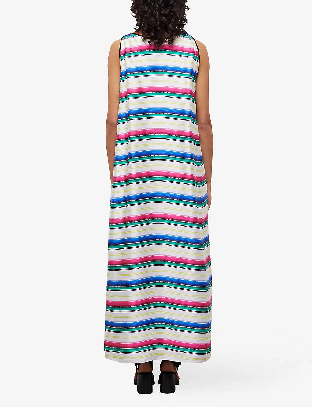 THE KOOPLES Stripe V-neck Woven Maxi Dress 4 THE KOOPLES Stripe V-neck Woven Maxi Dress - Image 4