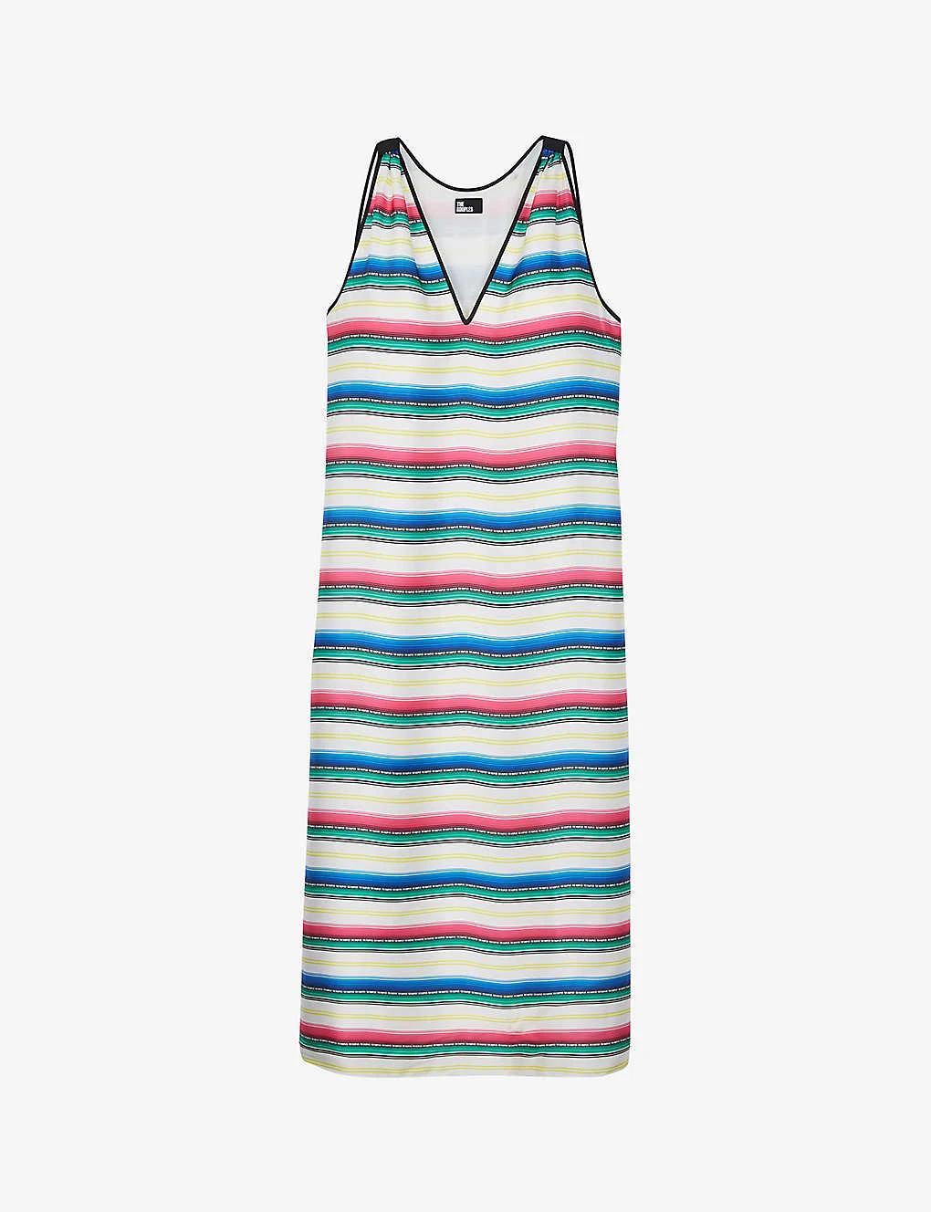 THE KOOPLES Stripe V-neck Woven Maxi Dress 1 THE KOOPLES Stripe V-neck Woven Maxi Dress