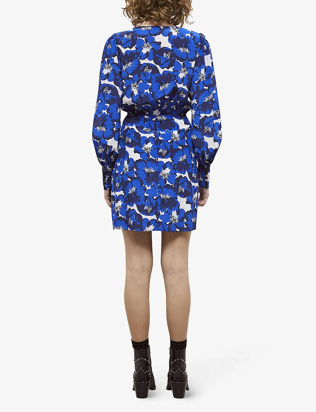 THE KOOPLES Floral-printed Silk Wrap Dress 4 THE KOOPLES Floral-printed Silk Wrap Dress - Image 4