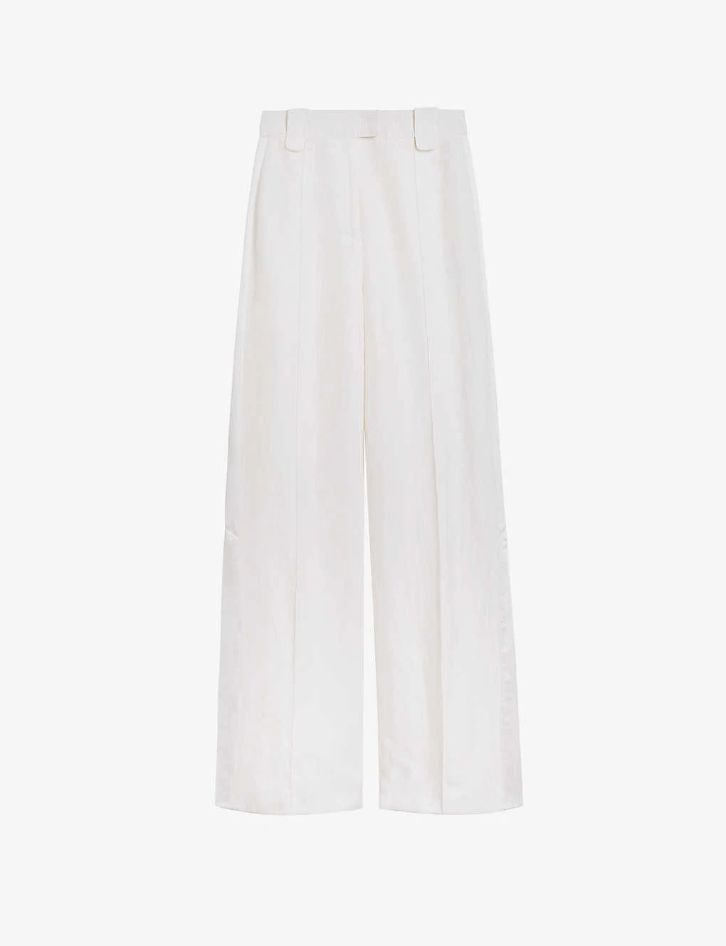 Ted Baker Astaat Wide-leg High-rise Recycled Viscose Linen-blend Trousers 1 Ted Baker Astaat Wide-leg High-rise Recycled Viscose Linen-blend Trousers
