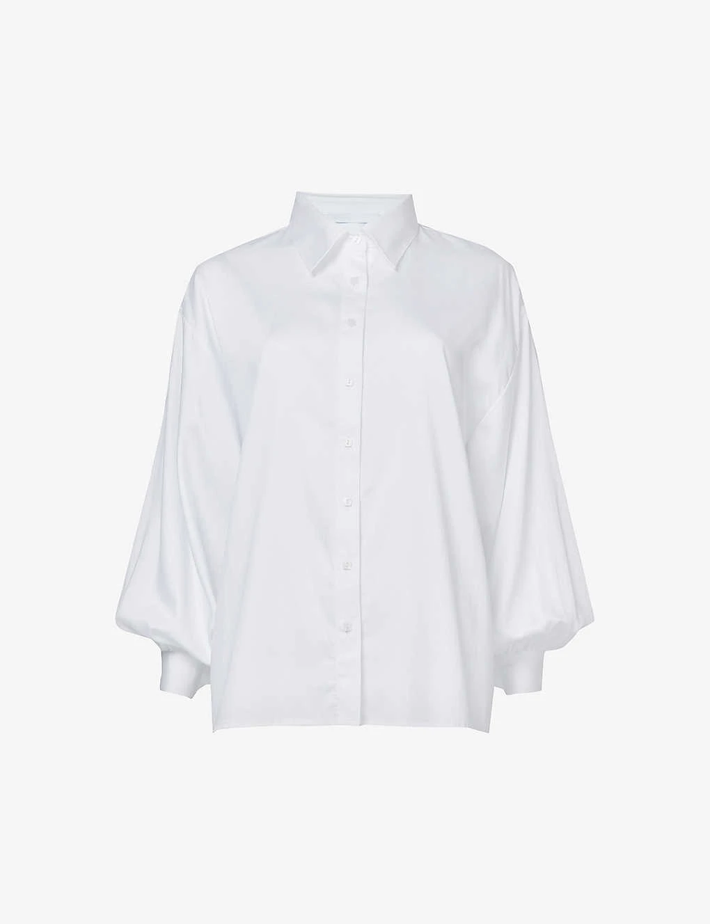 Balloon-sleeve Oversized-fit Woven Shirt 1 Balloon-sleeve Oversized-fit Woven Shirt