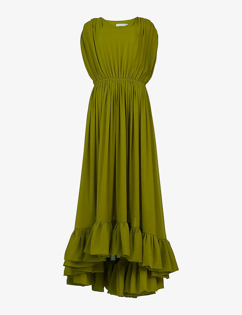 Ruffled-hem Woven Maxi Dress 1 Ruffled-hem Woven Maxi Dress