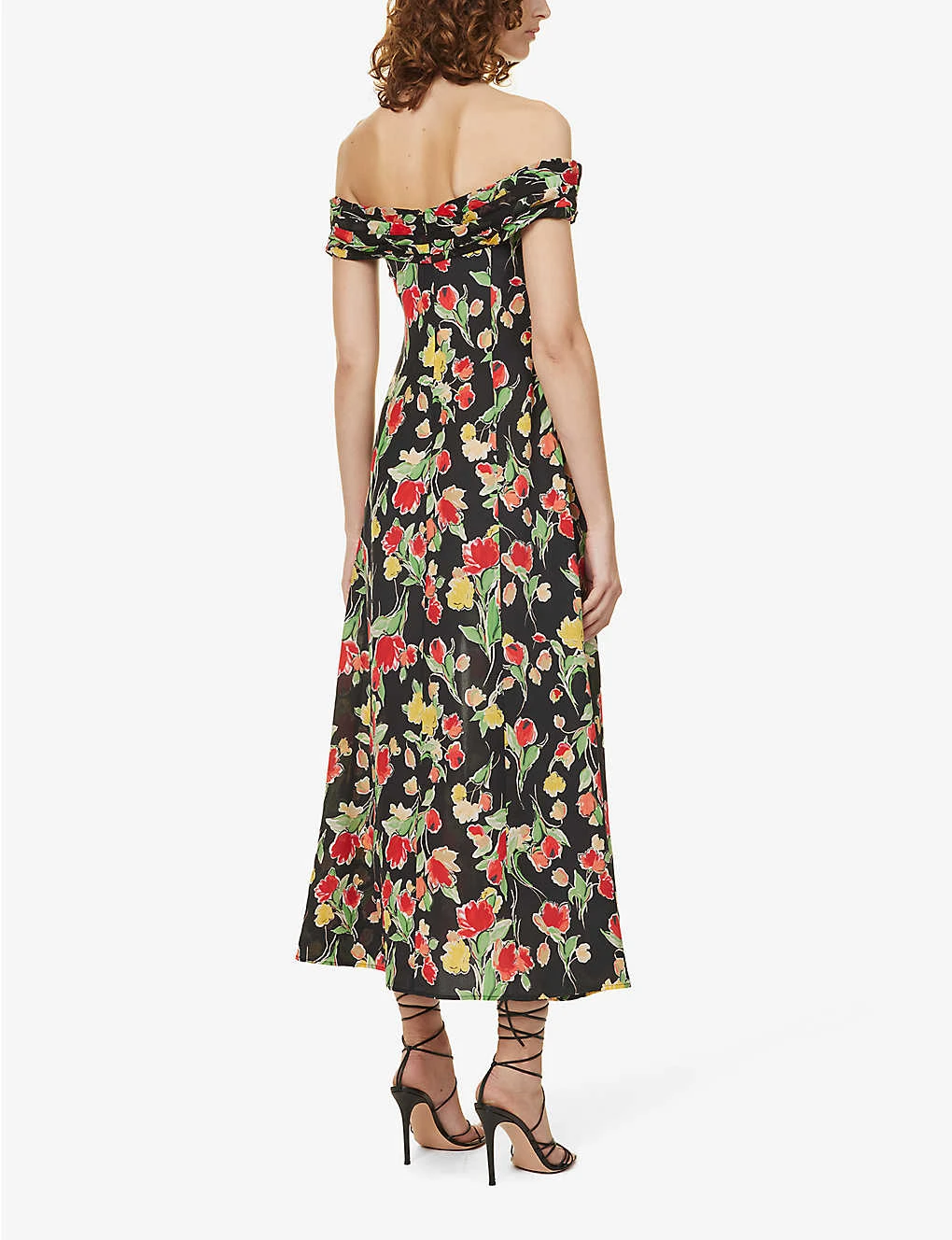 RIXO Freya Floral-print Silk Midi Dress 4 RIXO Freya Floral-print Silk Midi Dress - Image 4