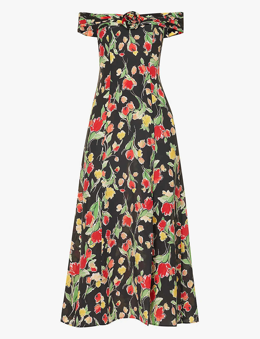 RIXO Freya Floral-print Silk Midi Dress 1 RIXO Freya Floral-print Silk Midi Dress