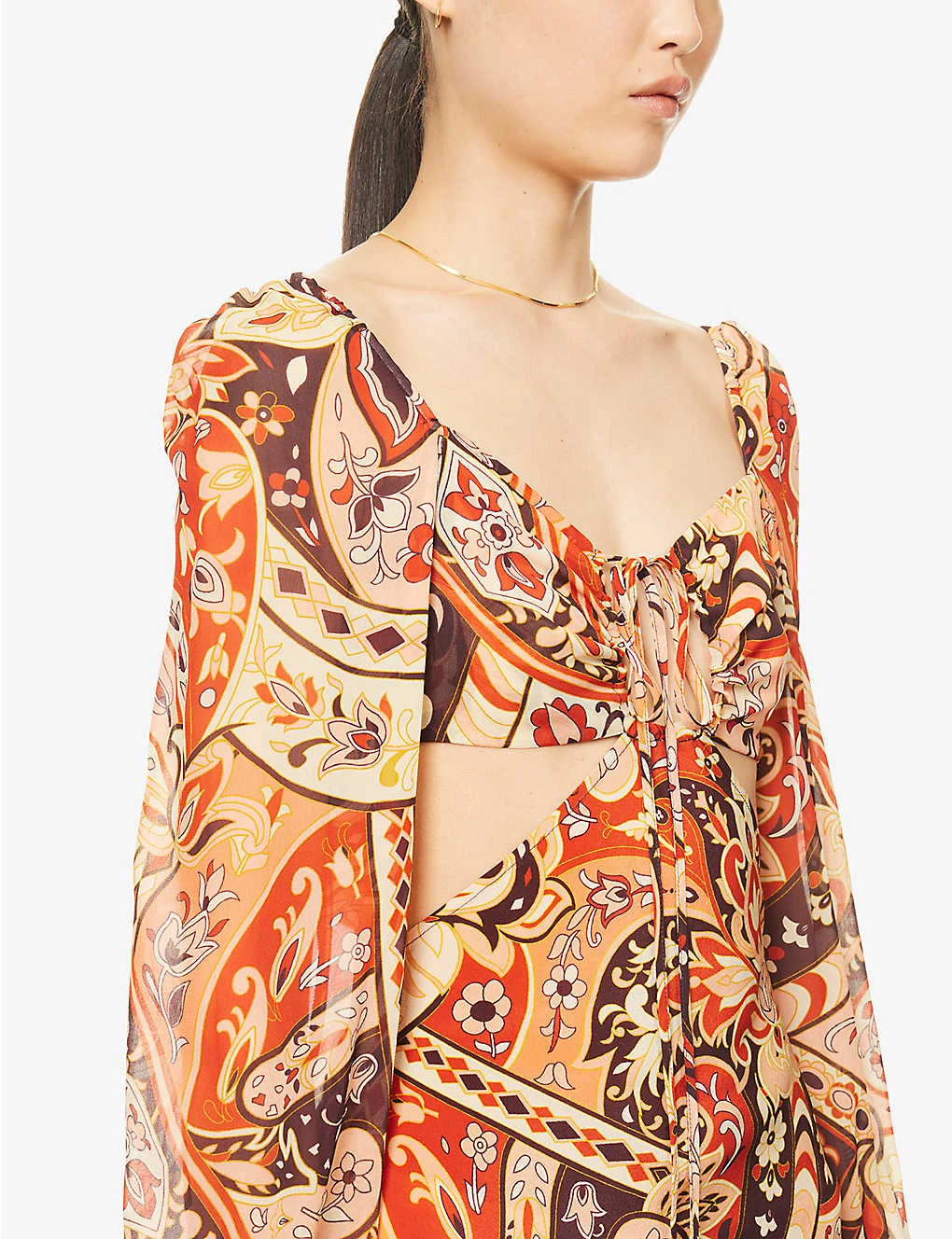 RIXO Kamilla Paisley-print Woven Midi Dress 5 RIXO Kamilla Paisley-print Woven Midi Dress - Image 5