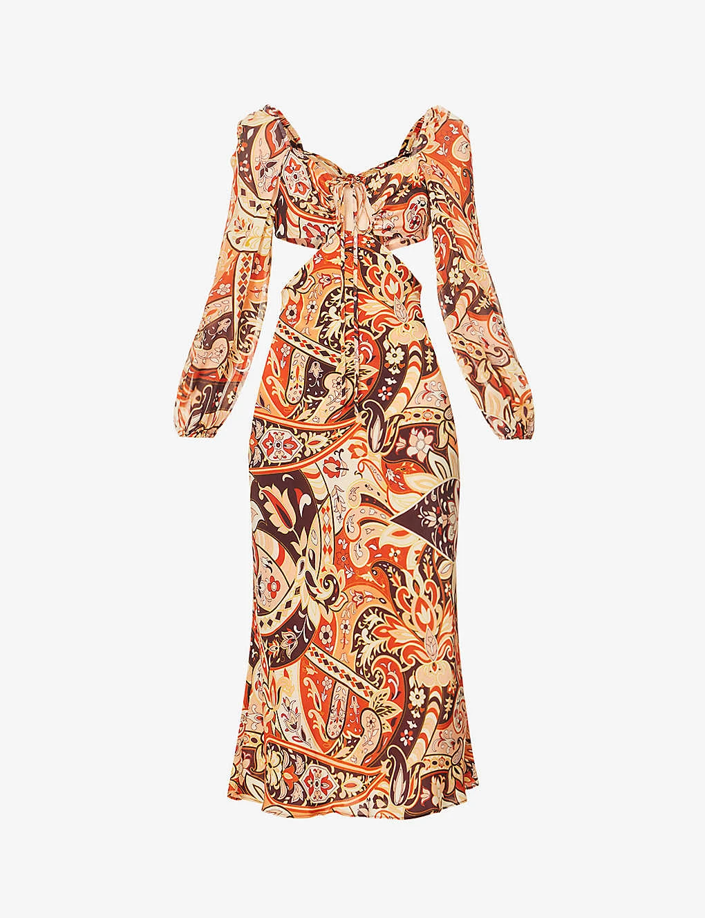 RIXO Kamilla Paisley-print Woven Midi Dress 1 RIXO Kamilla Paisley-print Woven Midi Dress