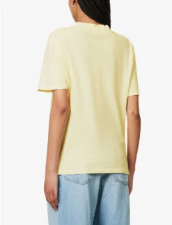 ANINE BING Eagle Graphic-print Organic-cotton T-shirt -Whistles Closet Shop R04146342 OFFWHITE ALT03