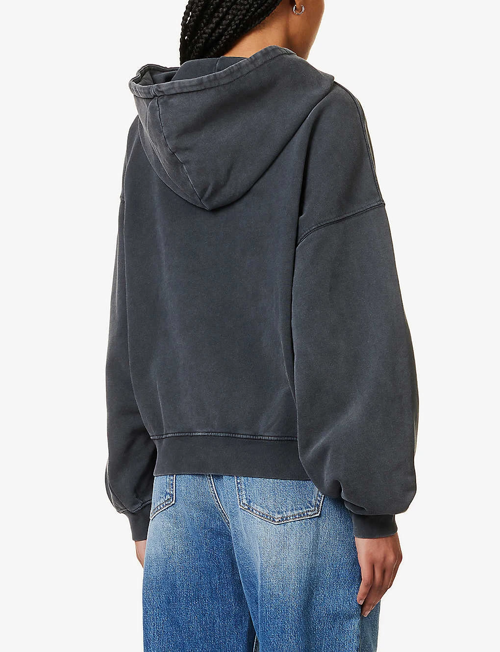 ANINE BING Eagle Graphic-print Organic-cotton Hoody 4 ANINE BING Eagle Graphic-print Organic-cotton Hoody - Image 4