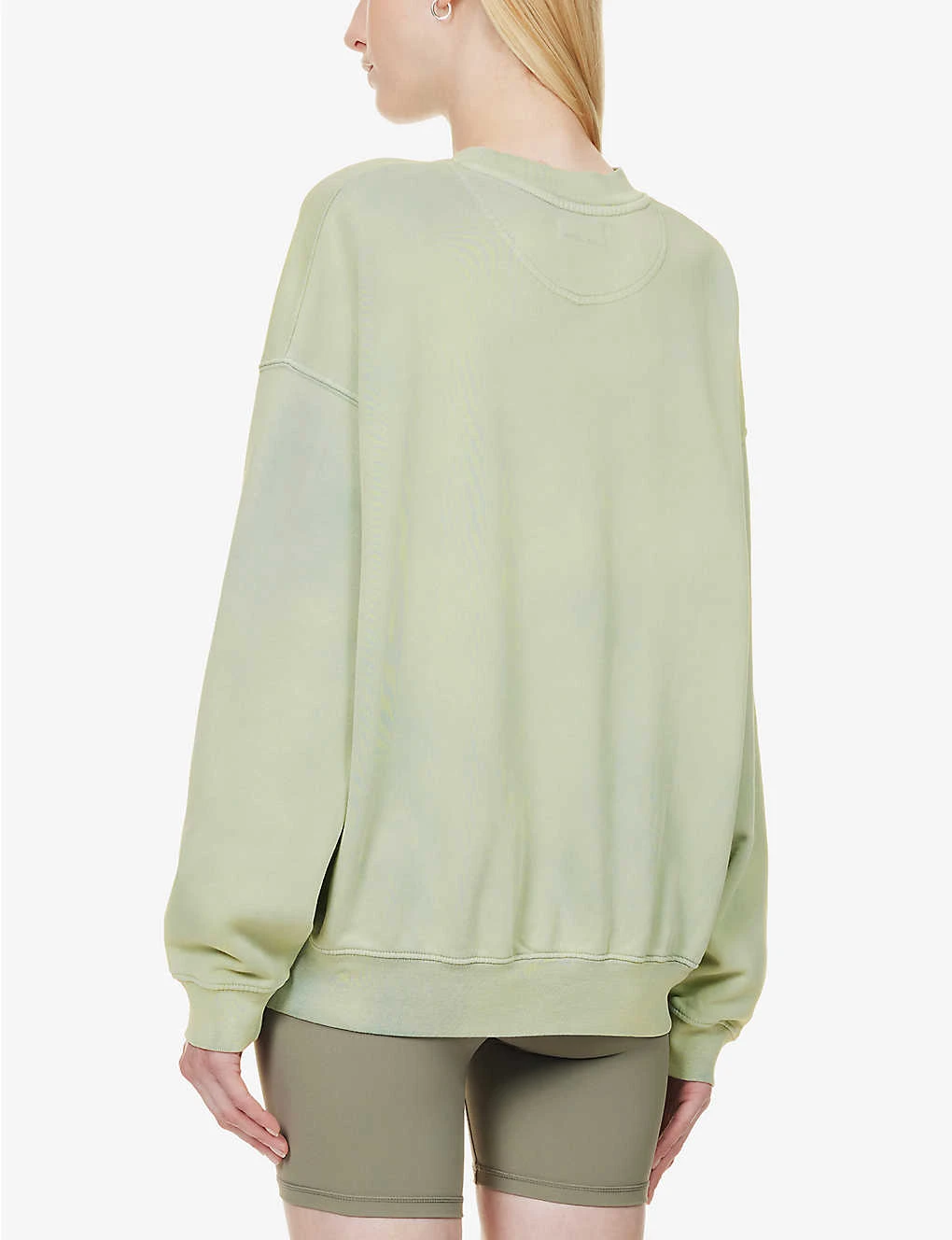 ANINE BING Jaci Logo-print Organic Cotton Sweatshirt 3 ANINE BING Jaci Logo-print Organic Cotton Sweatshirt - Image 3