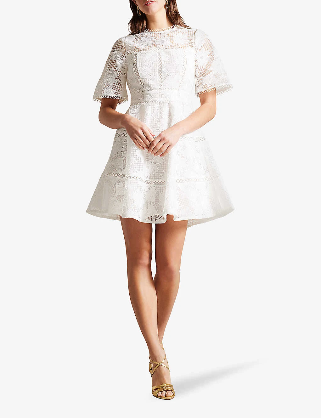 Ted Baker Lydiiha Floral-lace Woven Mini Dress 2 Ted Baker Lydiiha Floral-lace Woven Mini Dress - Image 2