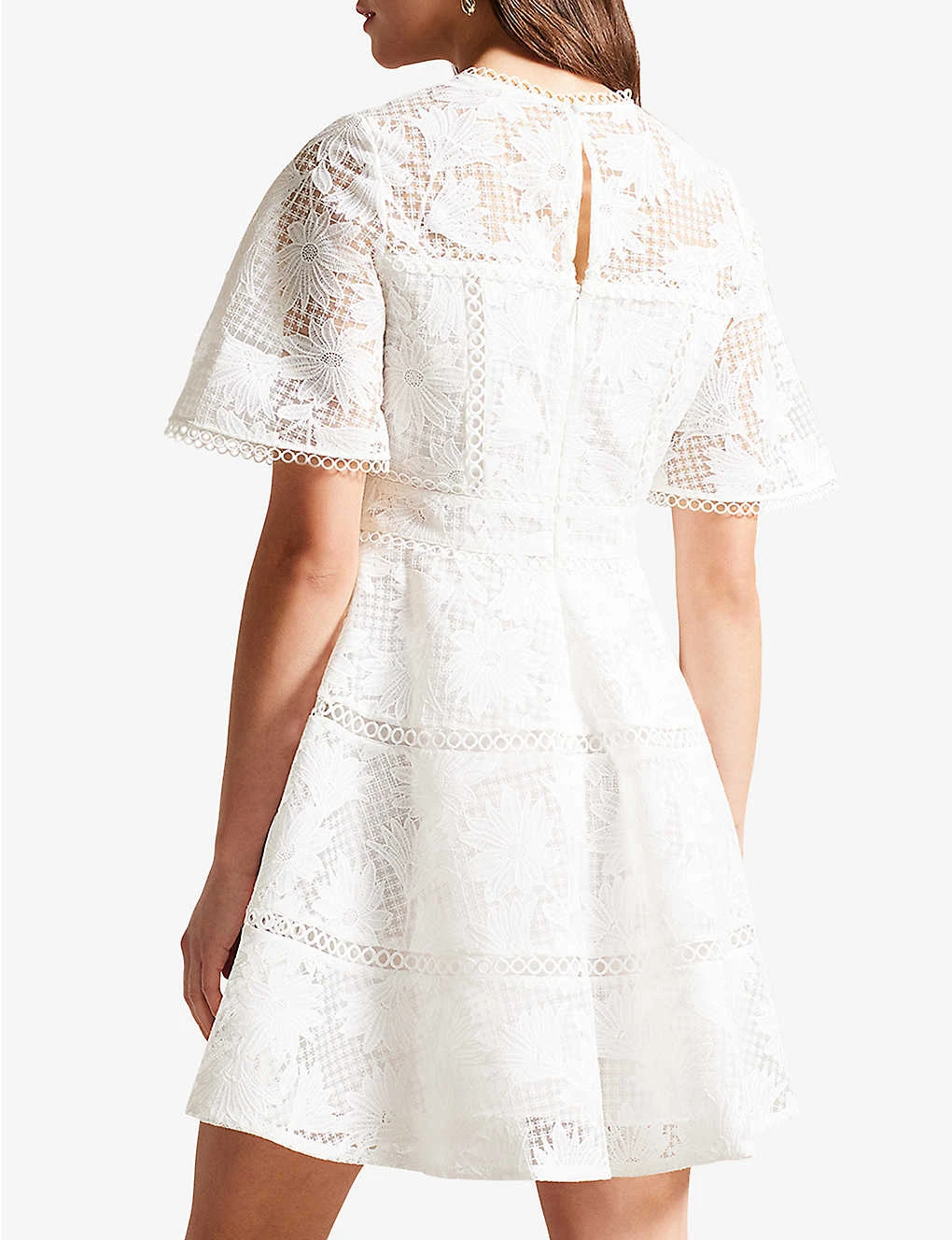 Ted Baker Lydiiha Floral-lace Woven Mini Dress 4 Ted Baker Lydiiha Floral-lace Woven Mini Dress - Image 4