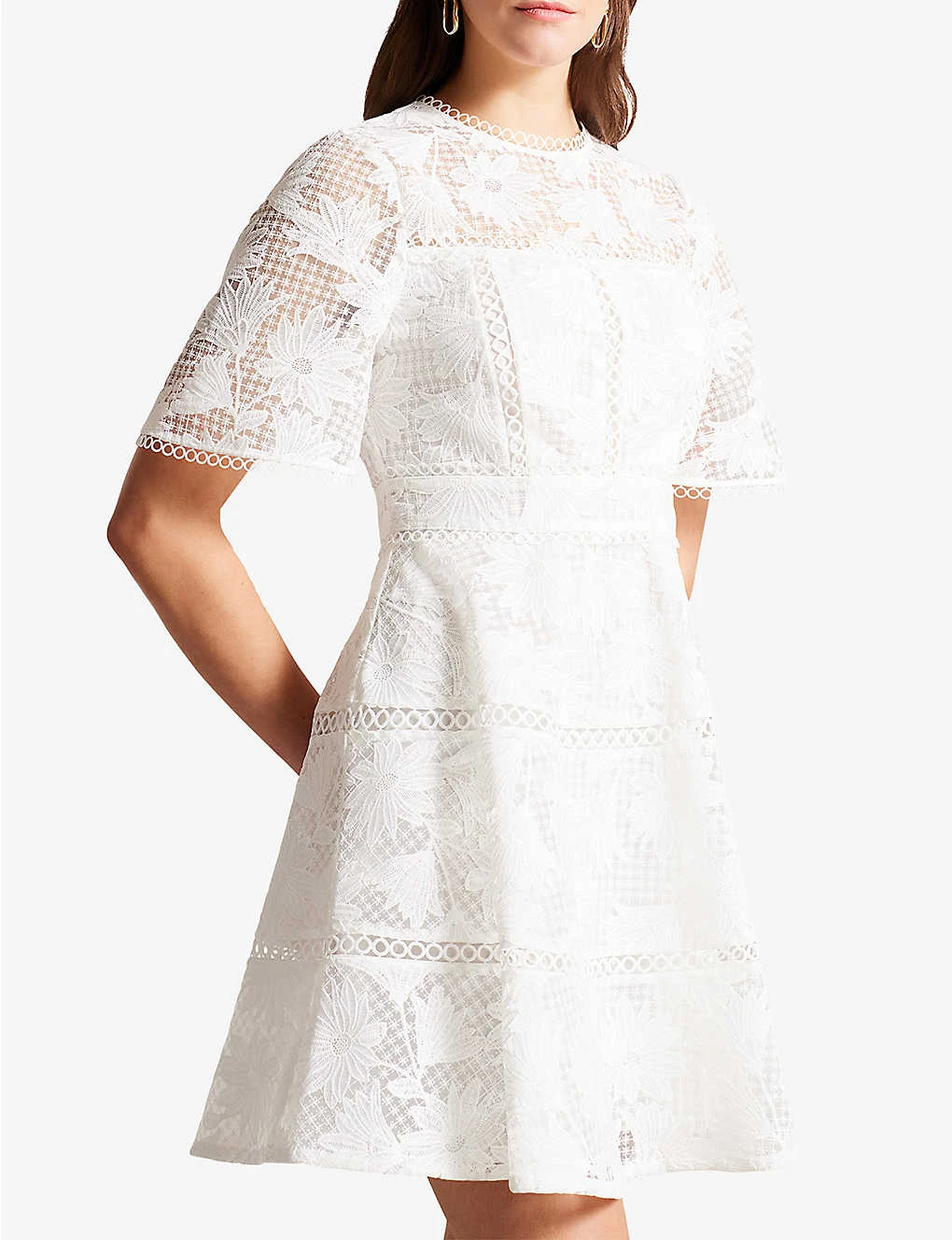 Ted Baker Lydiiha Floral-lace Woven Mini Dress 5 Ted Baker Lydiiha Floral-lace Woven Mini Dress - Image 5