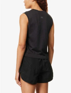 Varley Sleeveless Cropped Mesh Top 8 Varley Sleeveless Cropped Mesh Top -Whistles Closet Shop R04147448 SNOWWHITE ALT03