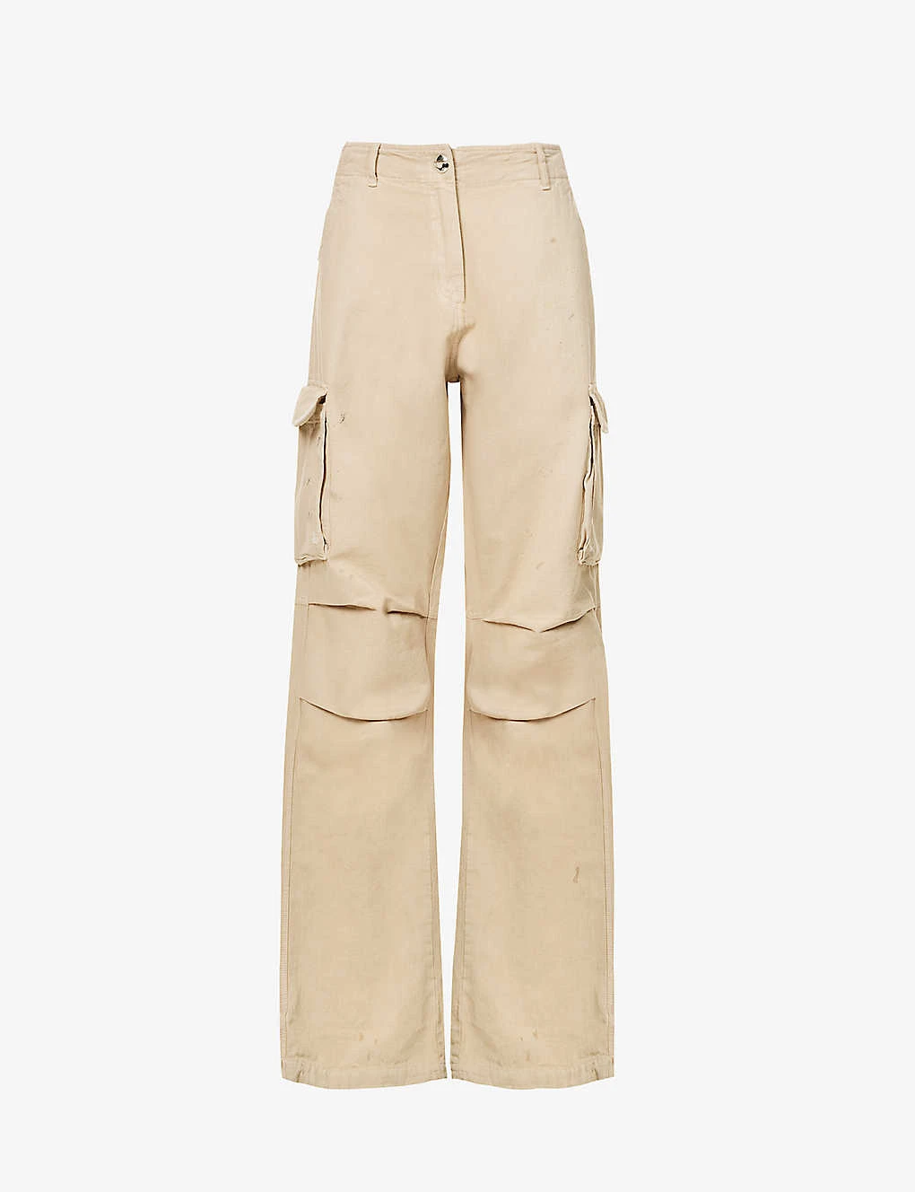 Coperni Wide-leg Mid-rise Cotton Trousers 1 Coperni Wide-leg Mid-rise Cotton Trousers