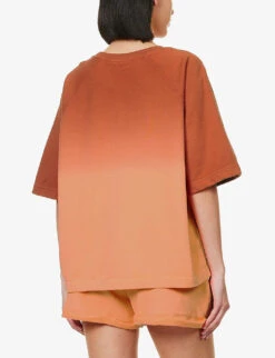 Canyon Jacquelyn Gradient-pattern Organic-cotton T-shirt -Whistles Closet Shop R04148925 TIEDYE ALT03