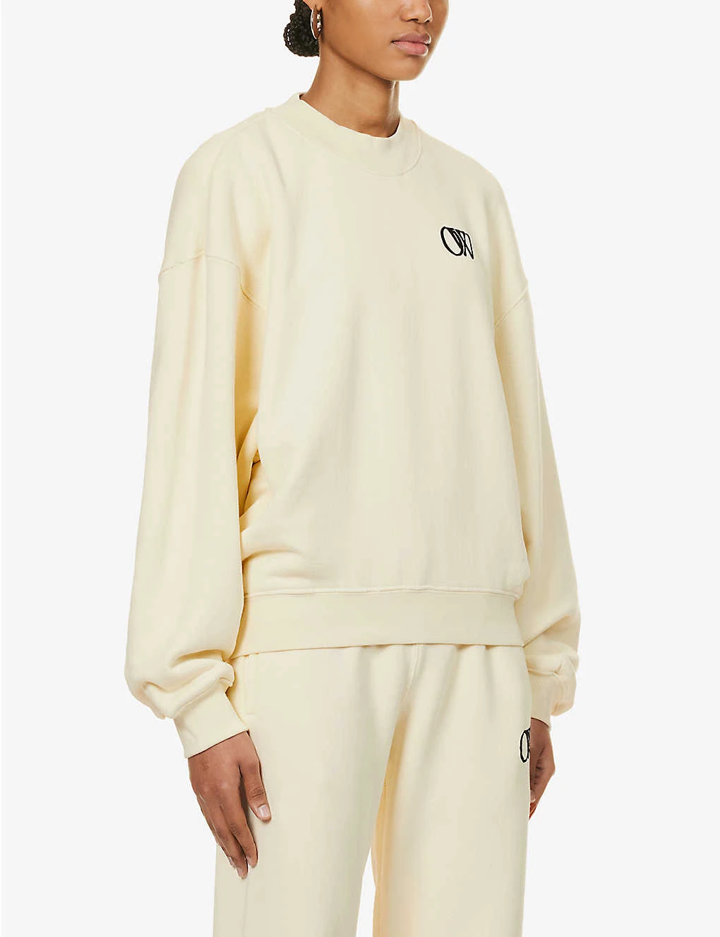 Logo-embroidered Relaxed-fit Cotton Sweatshirt 3 Logo-embroidered Relaxed-fit Cotton Sweatshirt - Image 3