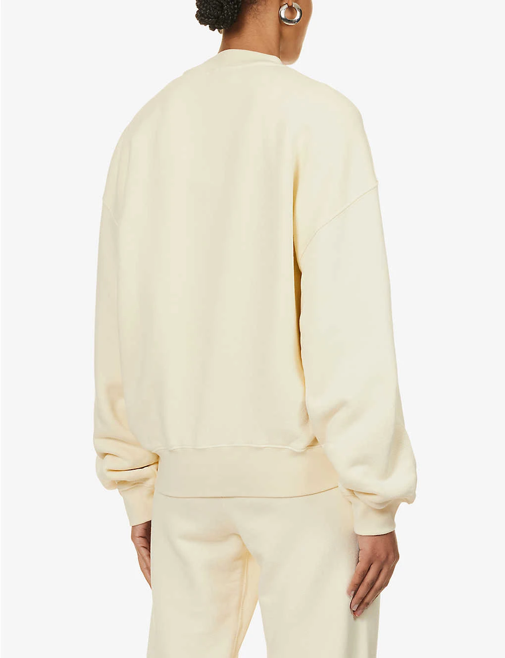 Logo-embroidered Relaxed-fit Cotton Sweatshirt 4 Logo-embroidered Relaxed-fit Cotton Sweatshirt - Image 4