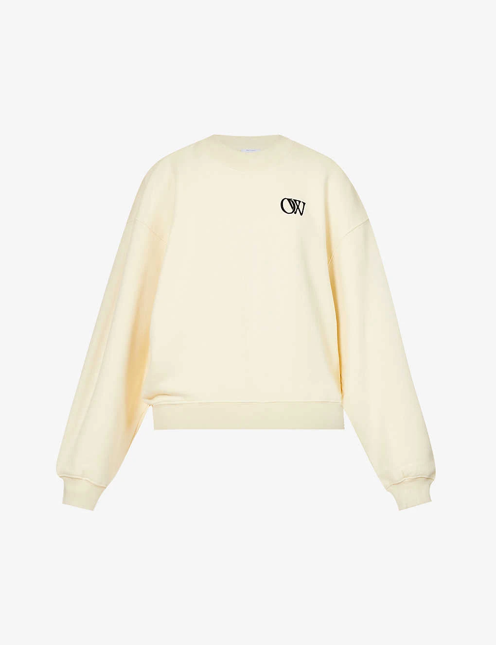 Logo-embroidered Relaxed-fit Cotton Sweatshirt 1 Logo-embroidered Relaxed-fit Cotton Sweatshirt