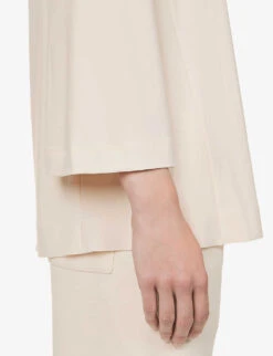 Max Mara Pampas Relaxed-fit Stretch-woven Top 9 Max Mara Pampas Relaxed-fit Stretch-woven Top -Whistles Closet Shop R04149121 IVORY ALT04