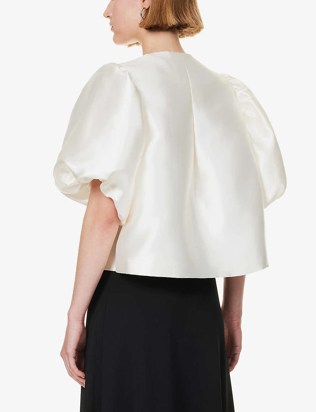 By Malina Cleo Round-neck Puff-shoulder Woven Blouse 4 By Malina Cleo Round-neck Puff-shoulder Woven Blouse - Image 4