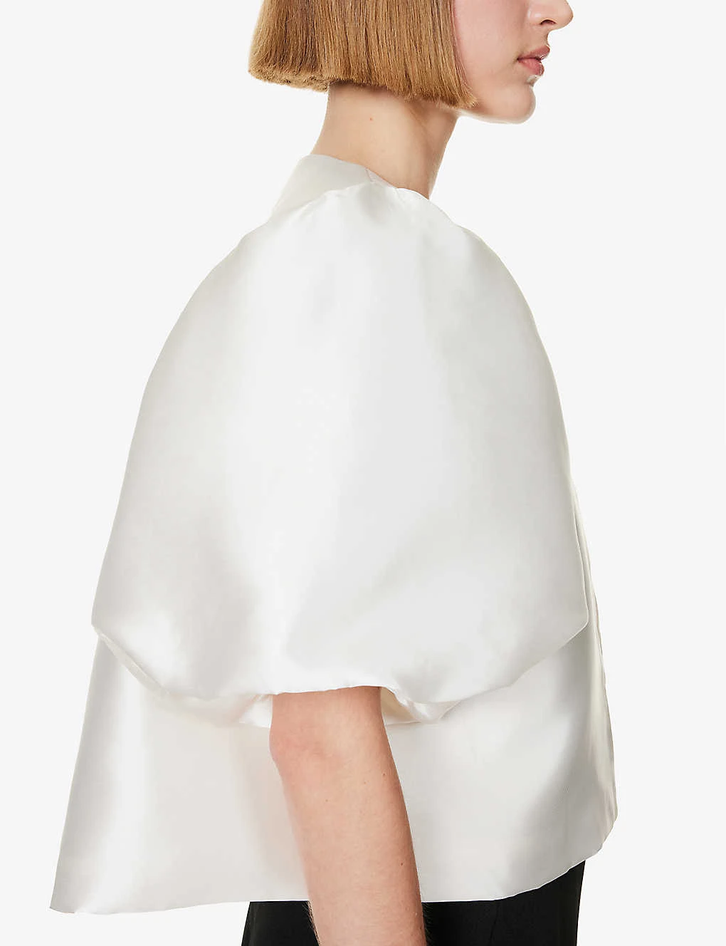 By Malina Cleo Round-neck Puff-shoulder Woven Blouse 5 By Malina Cleo Round-neck Puff-shoulder Woven Blouse - Image 5