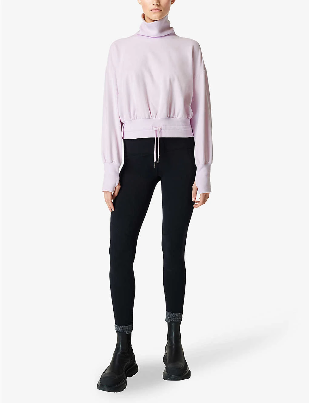 Sweaty Betty Melody Fleece Cotton-blend Sweatshirt 2 Sweaty Betty Melody Fleece Cotton-blend Sweatshirt - Image 2