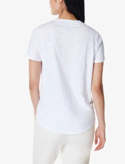 Sweaty Betty Refresh Relaxed-fit Organic-cotton T-shirt 8 Sweaty Betty Refresh Relaxed-fit Organic-cotton T-shirt -Whistles Closet Shop R04150482 WHITE ALT03