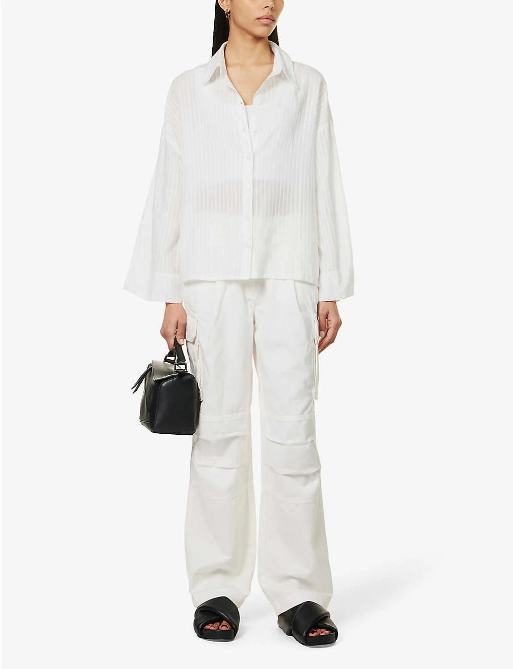 ME AND EM Regular-fit Straight-leg Denim Combat Trousers 2 ME AND EM Regular-fit Straight-leg Denim Combat Trousers - Image 2