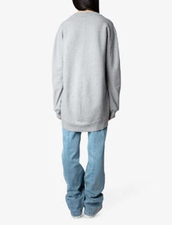 Zadig & Voltaire Freya Photoprint Cotton Sweatshirt 8 Zadig & Voltaire Freya Photoprint Cotton Sweatshirt -Whistles Closet Shop R04151986 GRISCHINE ALT03