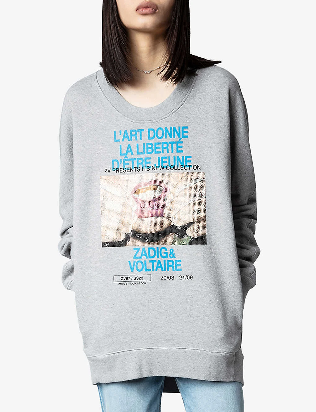 Zadig & Voltaire Freya Photoprint Cotton Sweatshirt 5 Zadig & Voltaire Freya Photoprint Cotton Sweatshirt - Image 5