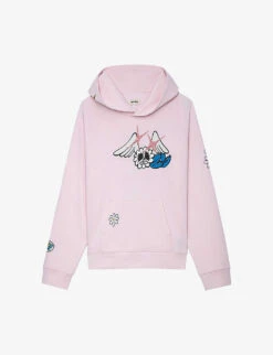 Zadig & Voltaire Georgy Coro Cho-pattern Cotton Hoodie