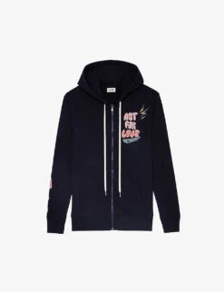 Zadig & Voltaire Spencer Core Cho-pattern Organic-cotton Hoodie