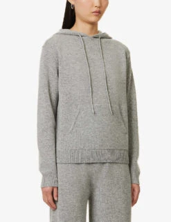 THEORY Relaxed-fit Drawstring-hood Wool And Cashmere-blend Hoody 7 THEORY Relaxed-fit Drawstring-hood Wool And Cashmere-blend Hoody -Whistles Closet Shop R04152416 HUSKY ALT02