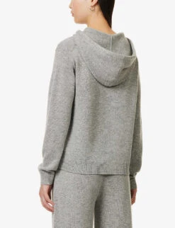 THEORY Relaxed-fit Drawstring-hood Wool And Cashmere-blend Hoody 8 THEORY Relaxed-fit Drawstring-hood Wool And Cashmere-blend Hoody -Whistles Closet Shop R04152416 HUSKY ALT03