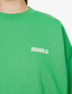 Resort Logo-print Cotton-jersey Sweatshirt -Whistles Closet Shop R04153624 KELLYGREEN ALT04