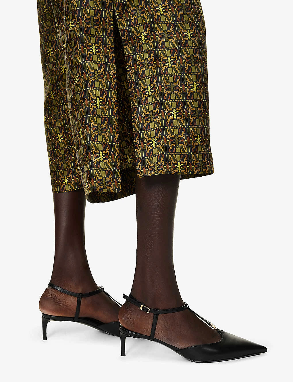 Max Mara Moxa Monogram-print High-rise Wide-leg Cropped Silk Trousers 6 Max Mara Moxa Monogram-print High-rise Wide-leg Cropped Silk Trousers - Image 6