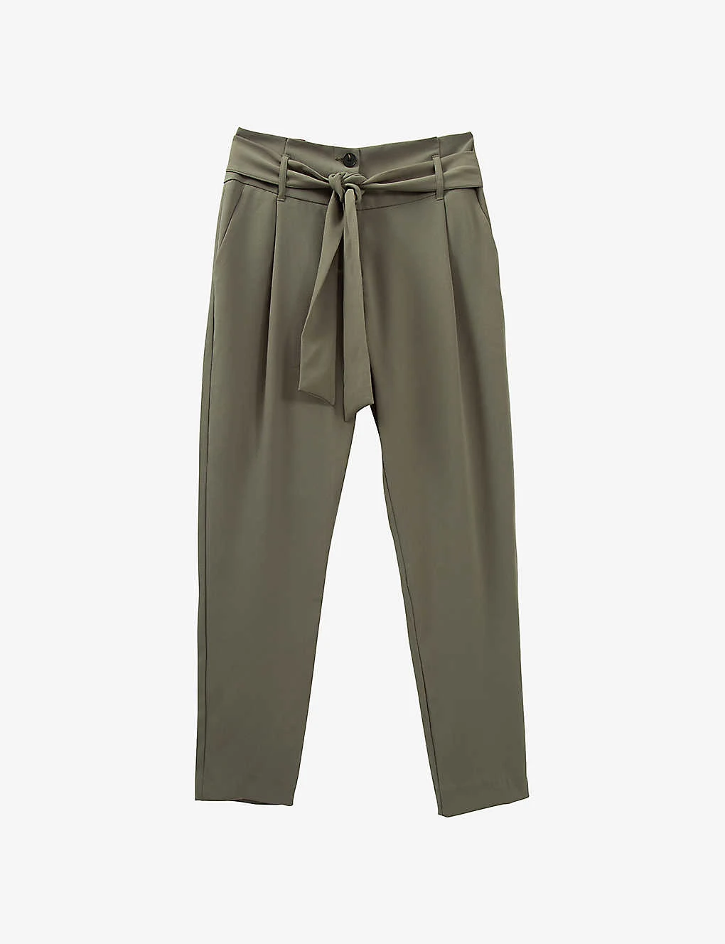 Ikks Belted Straight-leg Mid-rise Woven Trousers 1 Ikks Belted Straight-leg Mid-rise Woven Trousers