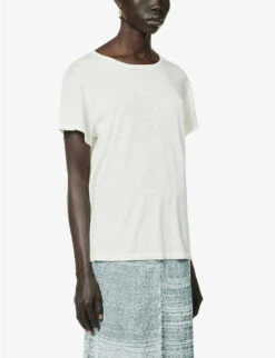 Lk P 13 Tee Cashm T-shirt 7 Lk P 13 Tee Cashm T-shirt -Whistles Closet Shop R04156842 WHITE ALT02