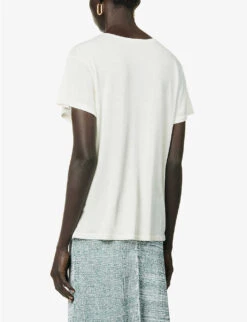 Lk P 13 Tee Cashm T-shirt 8 Lk P 13 Tee Cashm T-shirt -Whistles Closet Shop R04156842 WHITE ALT03