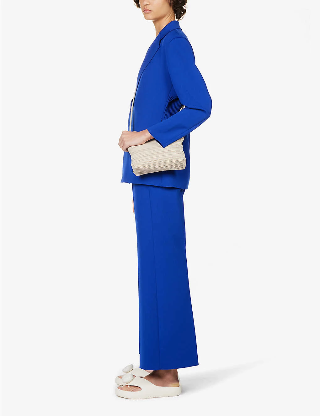 Drawstring-waist Wide-leg Mid-rise Recycled-polyester Blend Trousers 2 Drawstring-waist Wide-leg Mid-rise Recycled-polyester Blend Trousers - Image 2