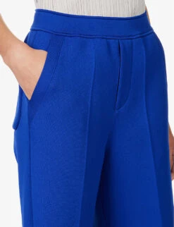 Drawstring-waist Wide-leg Mid-rise Recycled-polyester Blend Trousers 11 Drawstring-waist Wide-leg Mid-rise Recycled-polyester Blend Trousers -Whistles Closet Shop R04157898 BLUE ALT04