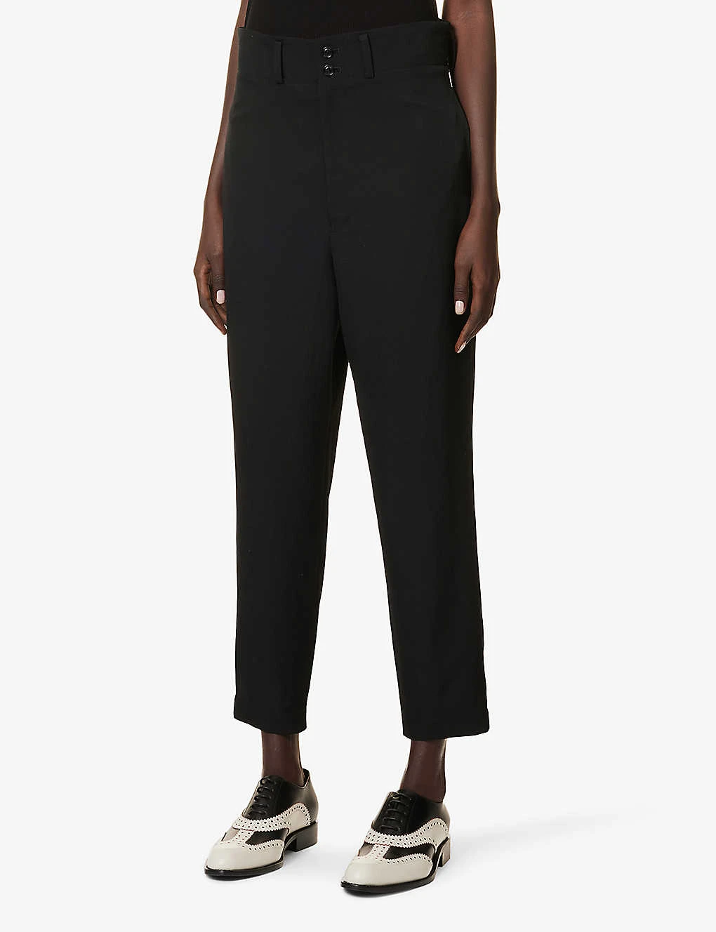 Tapered High-rise Wool Trousers 3 Tapered High-rise Wool Trousers - Image 3