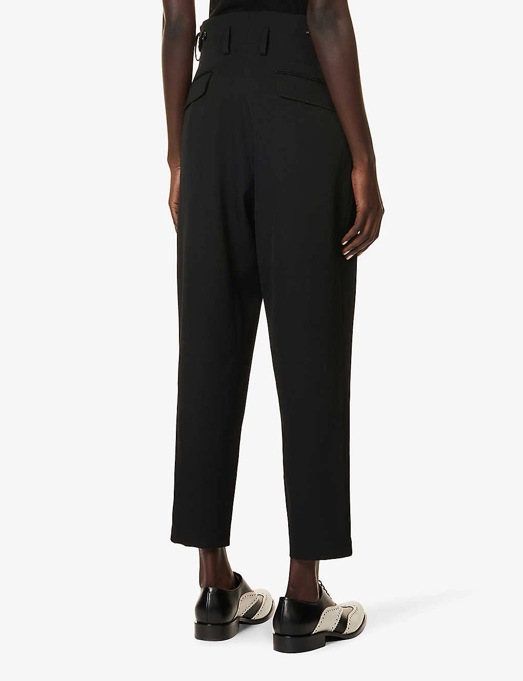 Tapered High-rise Wool Trousers 4 Tapered High-rise Wool Trousers - Image 4