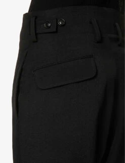 Tapered High-rise Wool Trousers 11 Tapered High-rise Wool Trousers -Whistles Closet Shop R04158025 BLACK ALT05