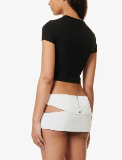 Burglar Baby Graphic-print Stretch-woven T-shirt -Whistles Closet Shop R04158089 BLACK ALT03