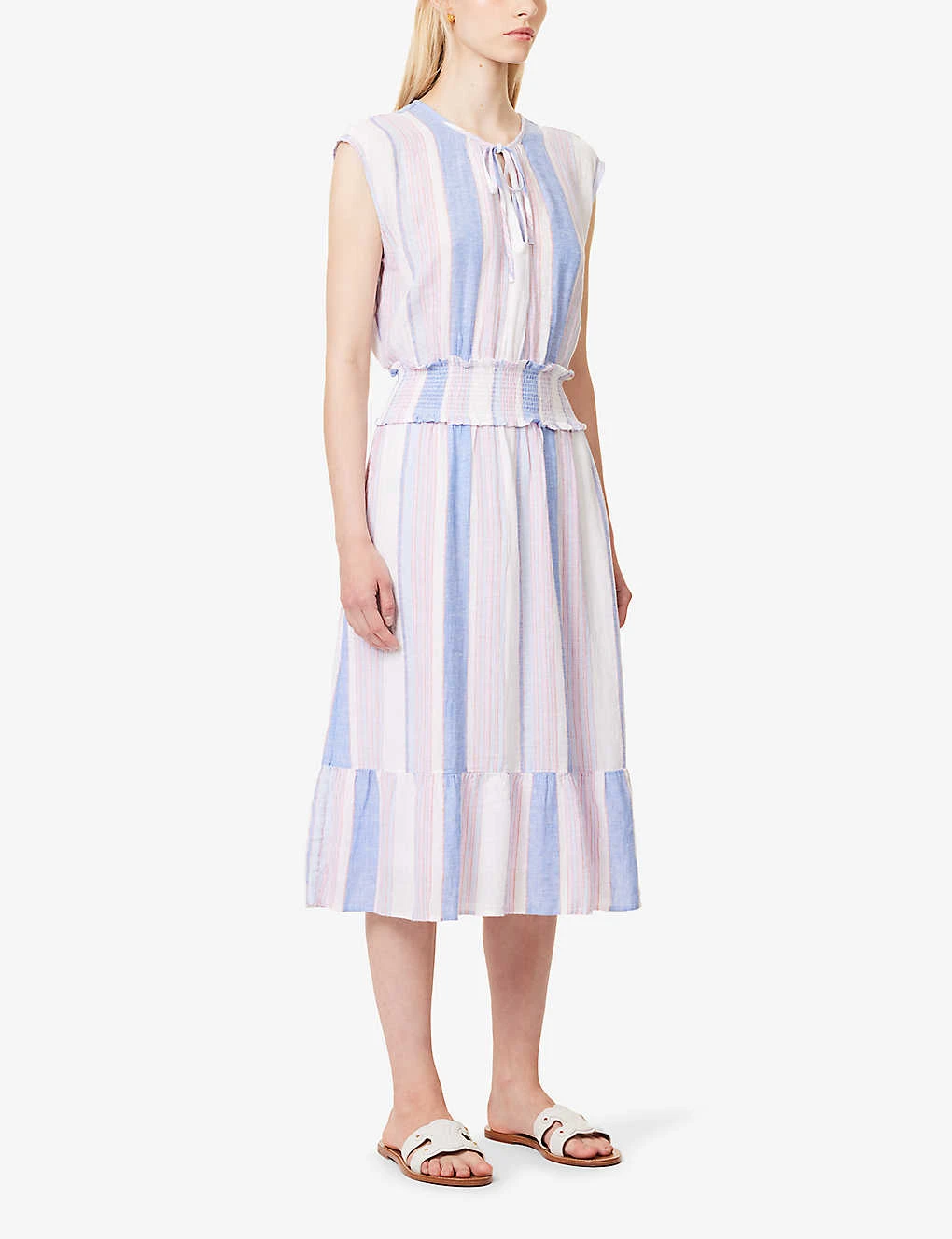 RAILS Ashlyn Striped Linen-blend Midi Dress 3 RAILS Ashlyn Striped Linen-blend Midi Dress - Image 3