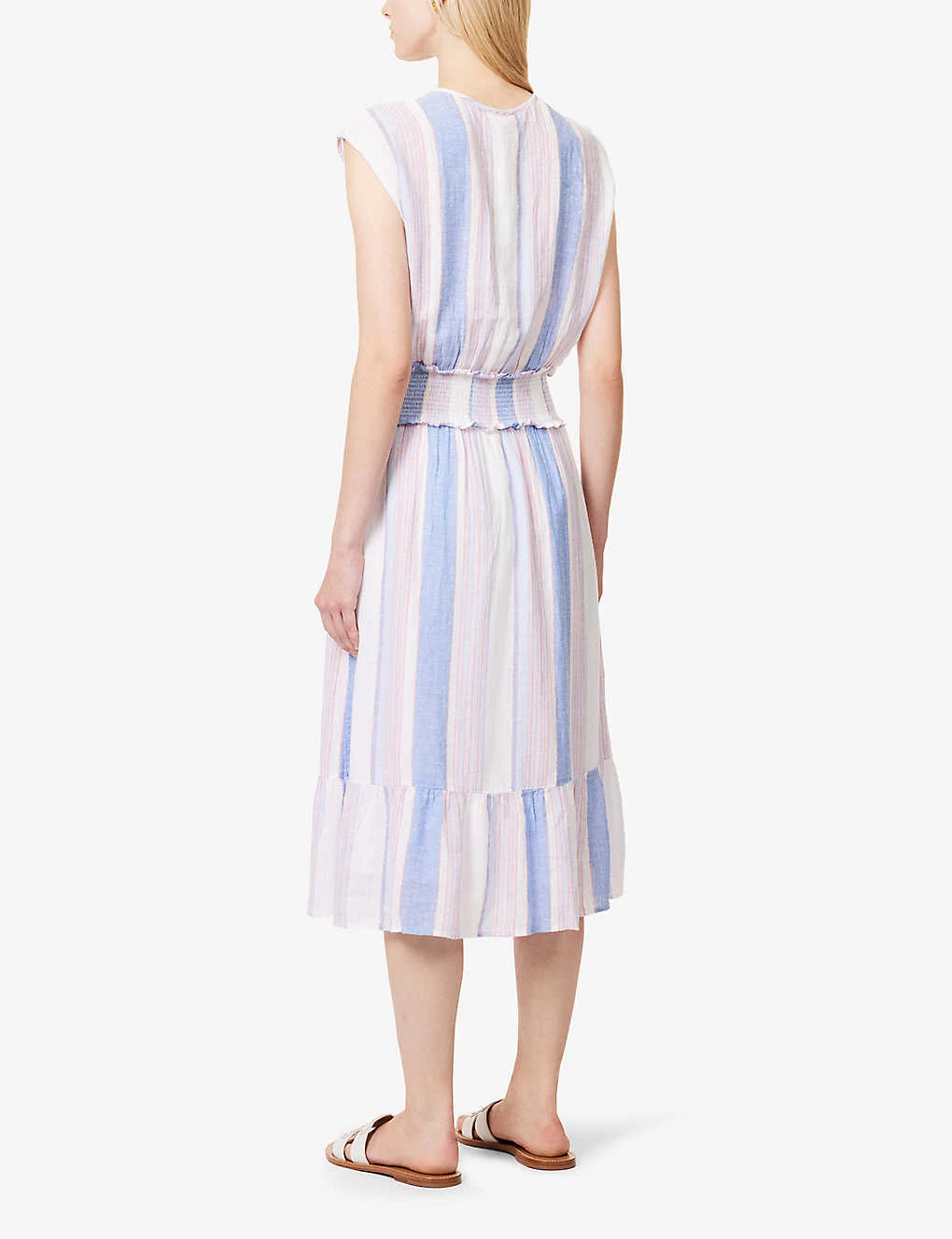 RAILS Ashlyn Striped Linen-blend Midi Dress 4 RAILS Ashlyn Striped Linen-blend Midi Dress - Image 4