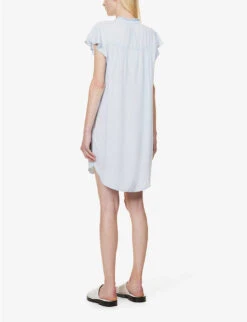 RAILS Kat Flutter-sleeve Woven Mini Dress 9 RAILS Kat Flutter-sleeve Woven Mini Dress -Whistles Closet Shop R04158664 LIGHTVINTAGE ALT03